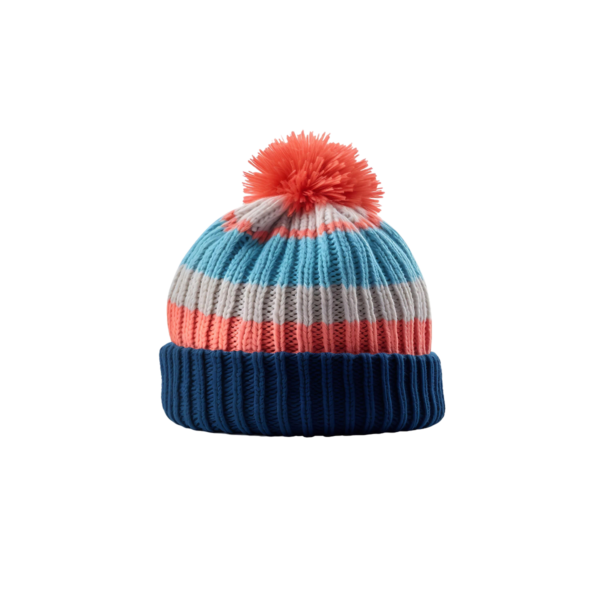 Toddler Winter Hat Colored horizontal stripes