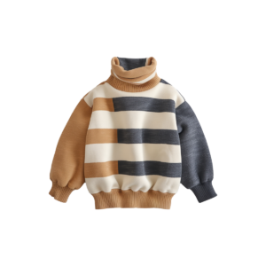 Toddler long sleeve sweatshirt green and white stripes