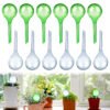 12 Pack Plant Watering Globes, Clear Self-Watering Bulbs, Plastic Automatic Watering Device for Indoor Outdoor Plants