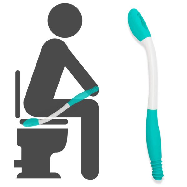 Niteris Toilet Assist Tool, Bottom Buddy Wiping Aid, 15.7 inch Long Reach Comfort Butt Wiper Tool for Disabled, Elderly