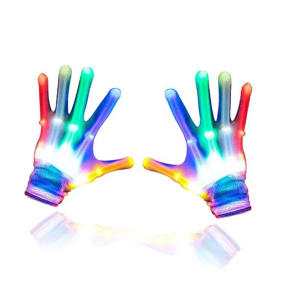 Syenll LED Gloves, Colorful Flashing Finger Light Gloves, Light Up Gloves Flashing Toys for Boys Girls Birthdays Christmas Gifts