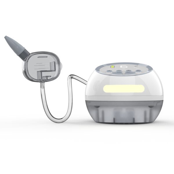 000 Baby Nasal Aspirator, Rechargeable Nose Sucker with 6 Level Suction and 4 Silicone Tips for Infants Kids, Gray