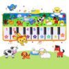 Piano Mat for Kids, 53'' x 23'' Electronic Piano Keyboard Play Dance Mat, Musical Playmat Early Education Toys Gift for 3-6 Year Old Boys Girls