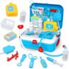 Syenll Doctor Kit for Toddlers, 17 Pcs Pretend Play Medical Kit with Stethoscope, Pretend Play Toys for Kids Age 3-7 Years Old