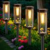 Syenll Solar Pathway Lights Outdoor, 8 Pack Solar Powered Garden Lights, Waterproof LED Solar Light for Lawn Patio Yard Decor