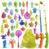 Magnetic Fishing Toys, 40 Pcs Fishing Rod Toy with Net, Bathtime Fishing Toys Game Set for 3 4 5 6 Year Old Kids Birthday Christmas Gift