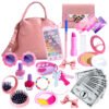 Syenll Play Purse for Little Girls, Toddler Purse with Handbag, Pretend Makeup Kit, Kids Purse Toy for 4-6 Year Old Princess