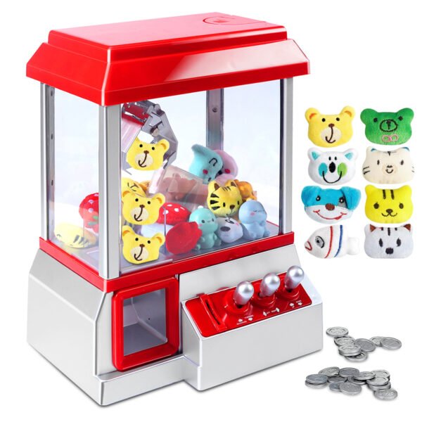 Claw Machine Arcade Toy, Mini Candy Dispenser Vending Game for Kids, Funny Claw Machine Christmas Gifts for Kids Ages 3+