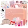 Rirool Kids Toy Travel Bag Makeup Kit 39 Pcs Play Purse Set for Girls, Includes Wallet, Sunglasses, Phone, Sun Hat - Perfect Birthday Gift for 6-15 Year Olds