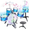 15-Piece Toddler Instrument Set with Drumsticks - Perfect Beginner Musical Instruments for Boys Girls Kids Age 3-5