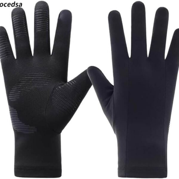 Gocedsa Men's Lightweight Running Gloves Anti-Slip Touch Screen Warm Winter Gloves Liners for Cycling Biking Driving